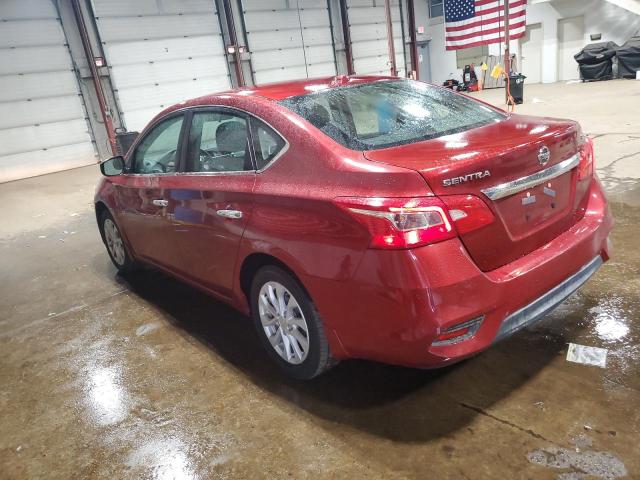 3N1AB7AP4JY284844 - 2018 NISSAN SENTRA S RED photo 2