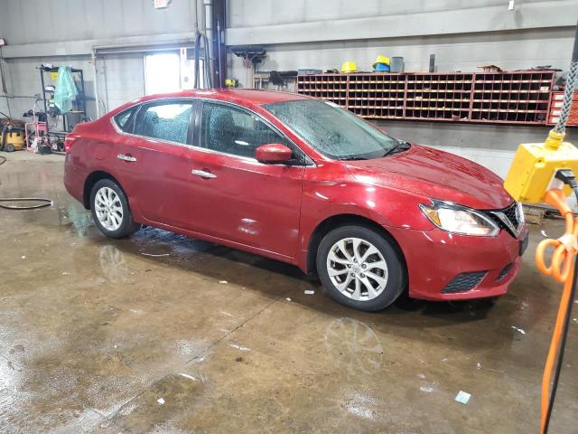 3N1AB7AP4JY284844 - 2018 NISSAN SENTRA S RED photo 4