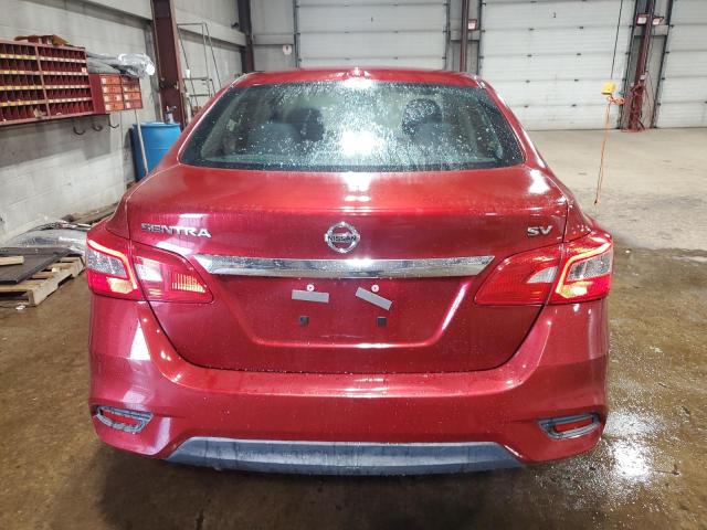 3N1AB7AP4JY284844 - 2018 NISSAN SENTRA S RED photo 6