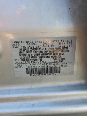 3N1CN8DV2RL901716 - 2024 NISSAN VERSA S فضي صورة 13