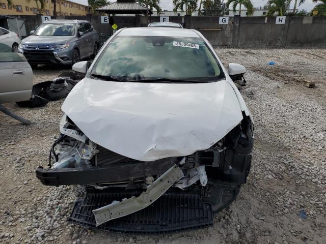 2T1BURHE7KC171774 - 2019 TOYOTA COROLLA L WHITE photo 5