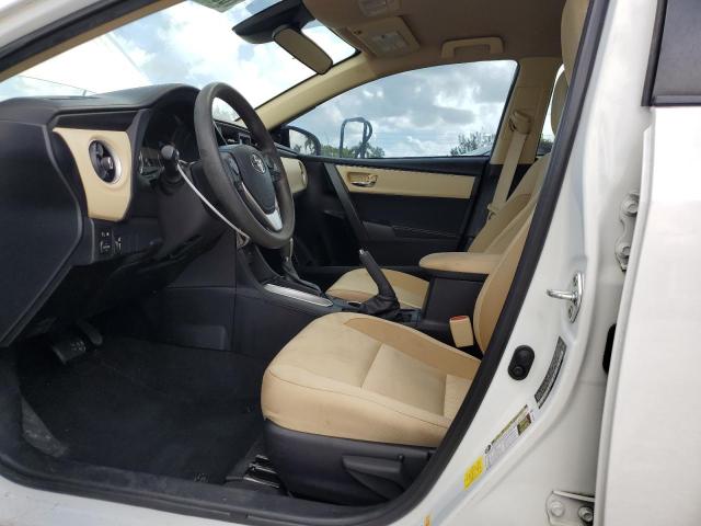 2T1BURHE7KC171774 - 2019 TOYOTA COROLLA L WHITE photo 7