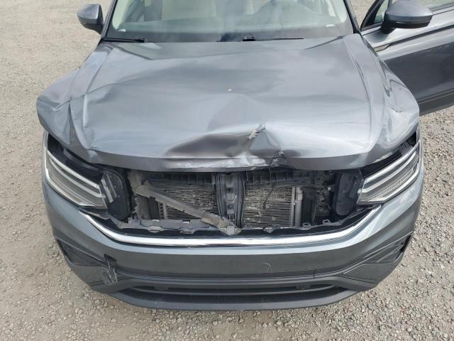 3VV1B7AX6NM153281 - 2022 VOLKSWAGEN TIGUAN S Մոխրագույն լուսանկար 12