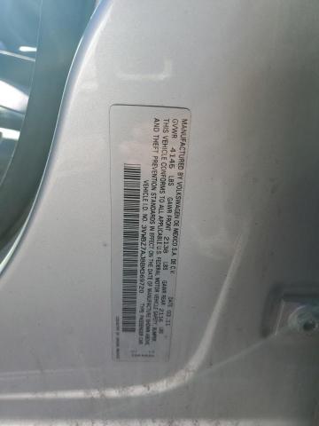 3VWBZ7AJ8BM369720 - 2011 VOLKSWAGEN JETTA SE SILVER photo 12