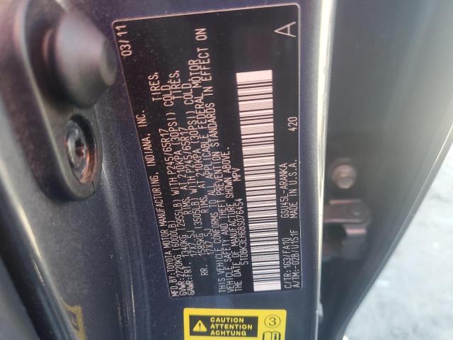 5TDBK3EH6BS076454 - 2011 TOYOTA HIGHLANDER BASE Boz foto 13