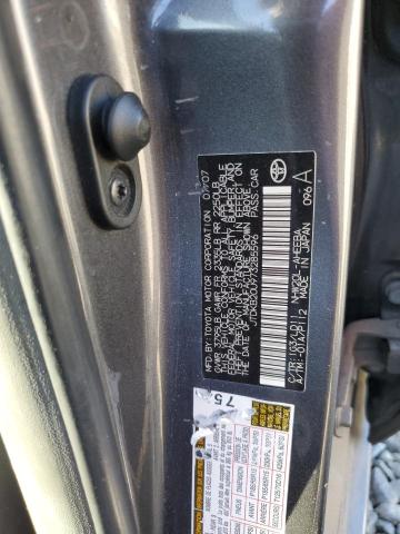 JTDKB20U973285596 - 2007 TOYOTA PRIUS CHARCOAL photo 12