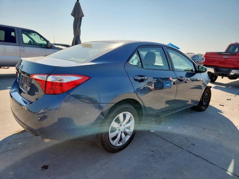 2T1BURHE9FC319350 - 2015 TOYOTA COROLLA L GRAY photo 3