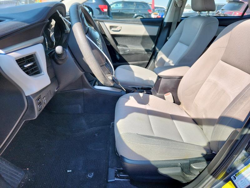 2T1BURHE9FC319350 - 2015 TOYOTA COROLLA L GRAY photo 7