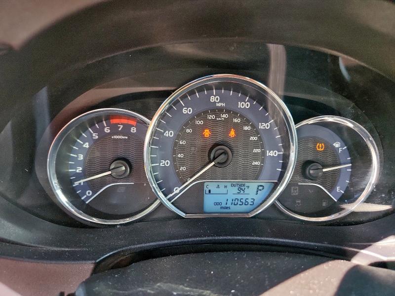 2T1BURHE9FC319350 - 2015 TOYOTA COROLLA L GRAY photo 9