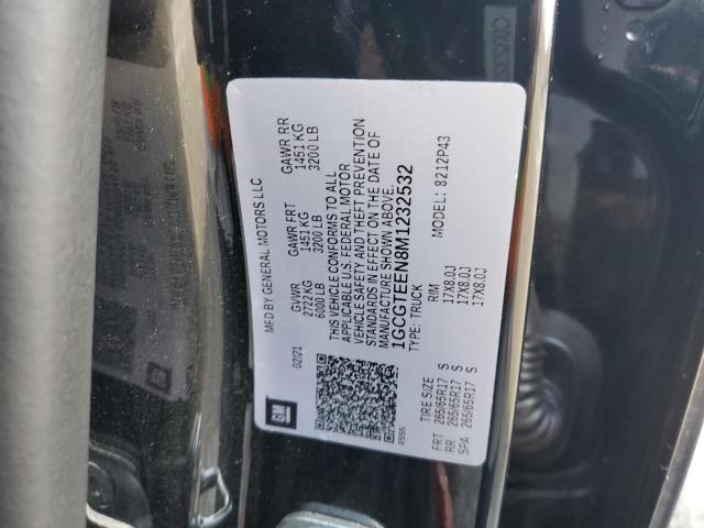 1GCGTEEN8M1232532 - 2021 CHEVROLET COLORADO ZR2 BLACK photo 12