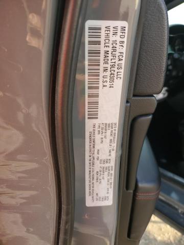 1C4RJFLT9LC430514 - 2020 JEEP GRAND CHER TRAILHAWK ნაცრისფერი ფოტო 14