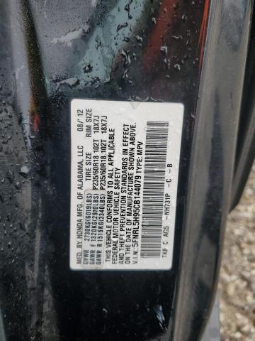 5FNRL5H95CB144079 - 2012 HONDA ODYSSEY TOURING Negro foto 13