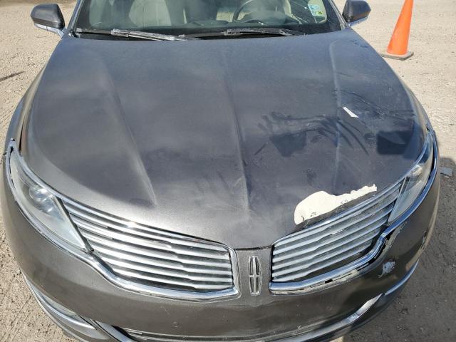 3LN6L2G91GR610982 - 2016 LINCOLN MKZ GRAY photo 11
