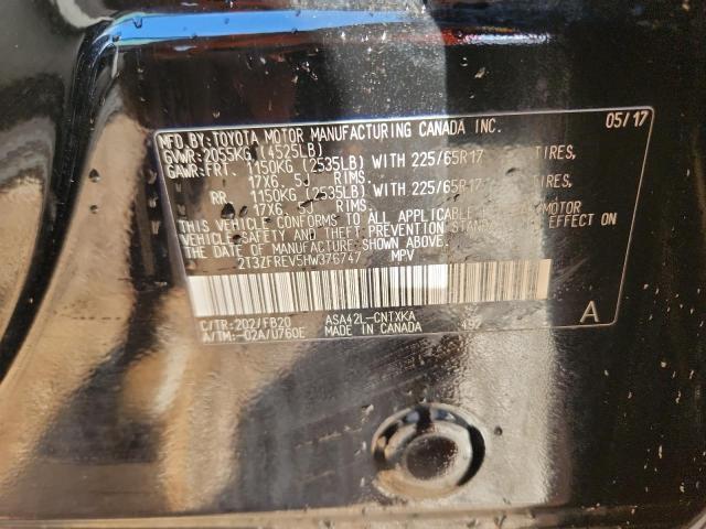 2T3ZFREV5HW376747 - 2017 TOYOTA RAV4 LE Қара фото 13