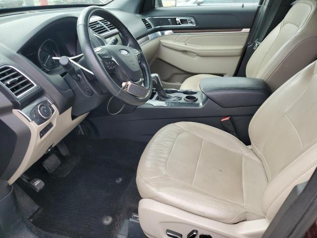 1FM5K7F80JGC80626 - 2018 FORD EXPLORER LIMITED ბურგუნდია ფოტო 7
