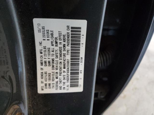 1HGCR2F88DA208897 - 2013 HONDA ACCORD EXL Серый фото 13