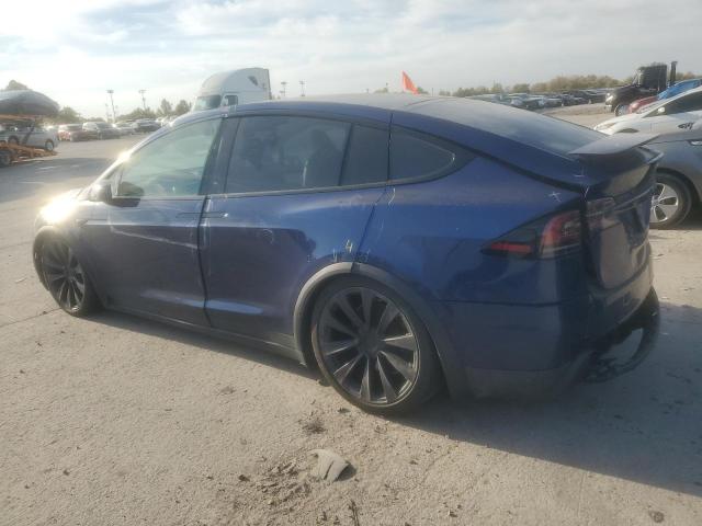 7SAXCBE62NF359201 - 2022 TESLA MODEL X ლურჯი ფოტო 2