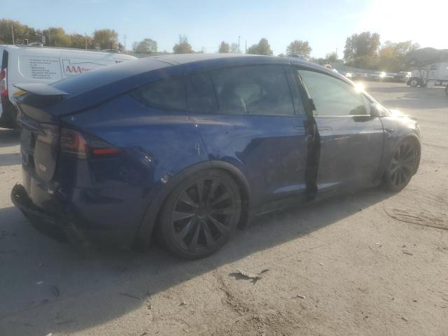 7SAXCBE62NF359201 - 2022 TESLA MODEL X ლურჯი ფოტო 3