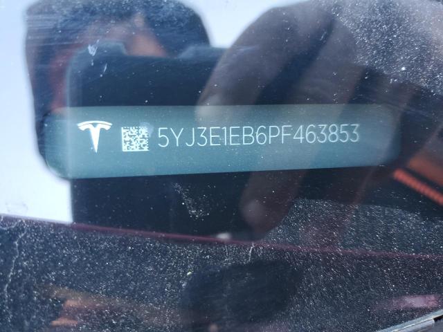 5YJ3E1EB6PF463853 - 2023 TESLA MODEL 3 أحمر صورة 12