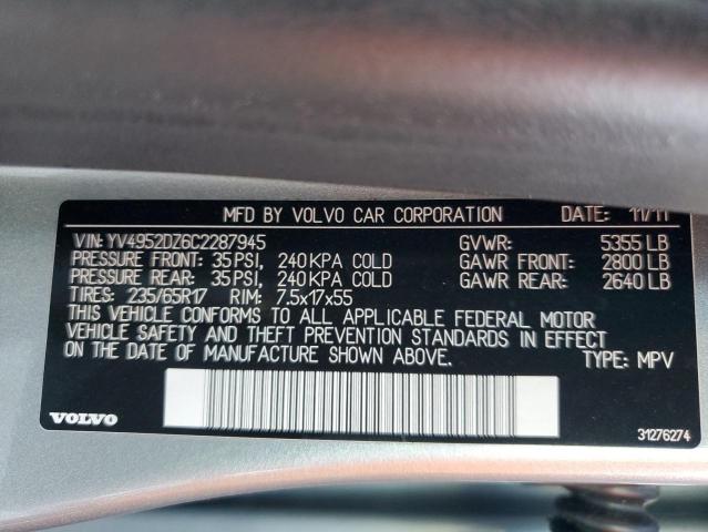 YV4952DZ6C2287945 - 2012 VOLVO XC60 3.2 SILVER photo 14