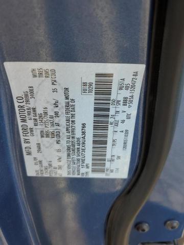 1FMEU73EX9UA38766 - 2009 FORD EXPLORER XLT Blau Foto 12