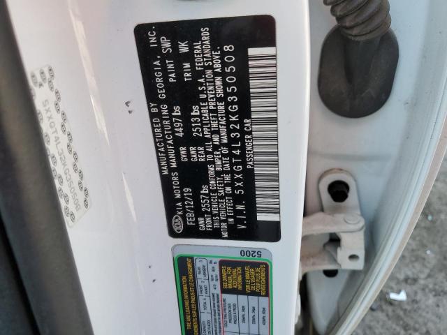 5XXGT4L32KG350508 - 2019 KIA OPTIMA LX 白色 照片 13