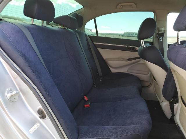 JHMFA36207S009666 - 2007 HONDA CIVIC HYBRID SILVER photo 10