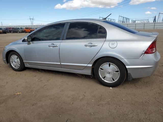 JHMFA36207S009666 - 2007 HONDA CIVIC HYBRID SILVER photo 2