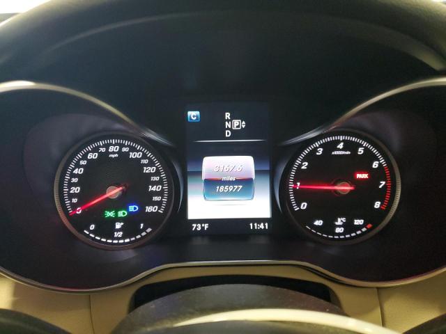 55SWF4KB8FU075293 - 2015 MERCEDES-BENZ C 300 4MATIC WHITE photo 9