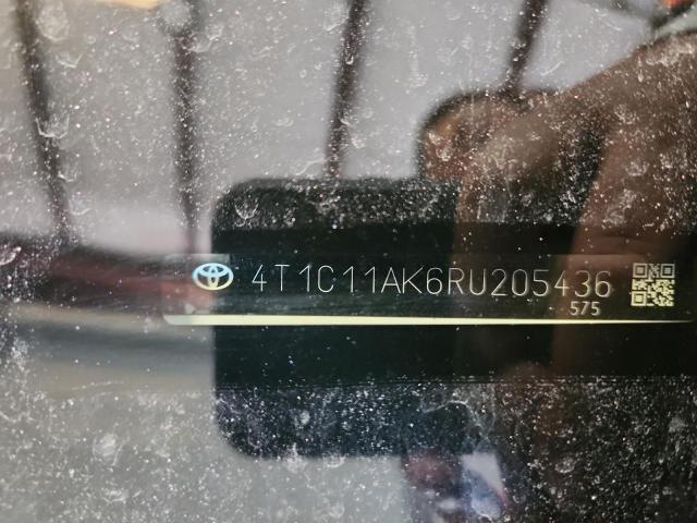 4T1C11AK6RU205436 - 2024 TOYOTA CAMRY LE WHITE photo 12