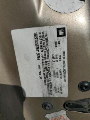 1G2ZG558764138784 - 2006 PONTIAC G6 SE1 TAN photo 12