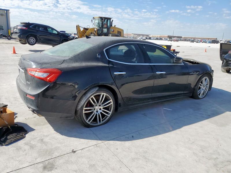 ZAM57RTAXF1144342 - 2015 MASERATI GHIBLI S Noir photo 3