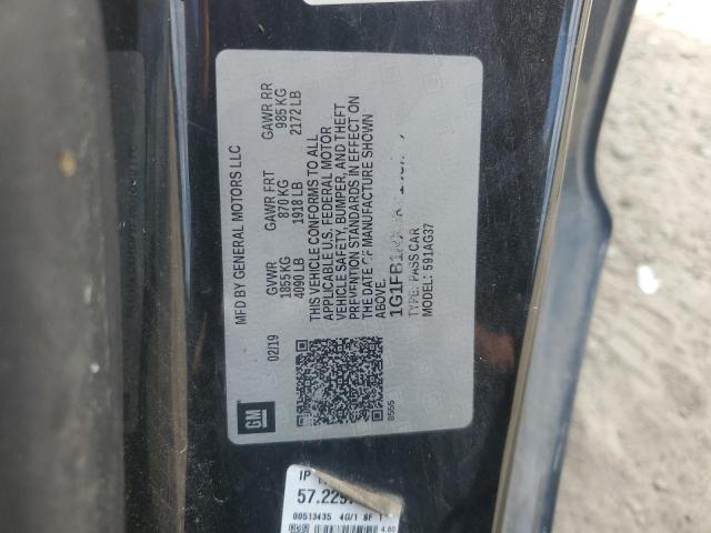 1G1FB1RX5K0133259 - 2019 CHEVROLET CAMARO LS Czarny zdjęcie 12