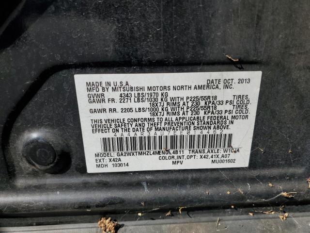 4A4AR3AU7EE014462 - 2014 MITSUBISHI OUTLANDER SPORT ES Qara foto 13