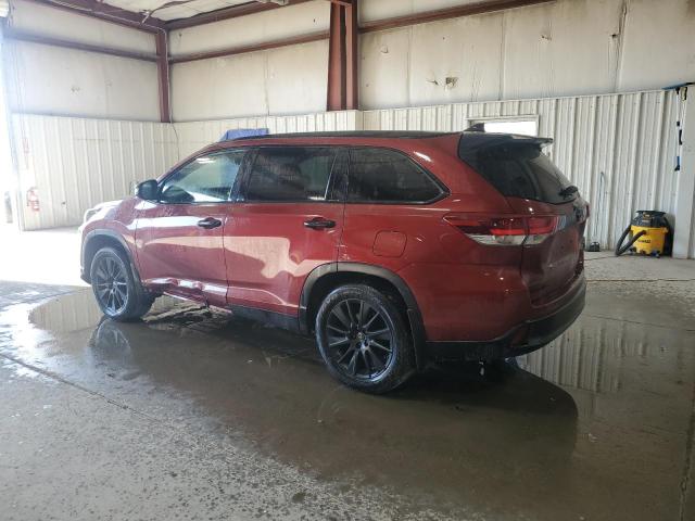 5TDJZRFH4KS984703 - 2019 TOYOTA HIGHLANDER SE Բորդո լուսանկար 2