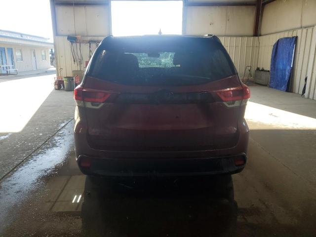 5TDJZRFH4KS984703 - 2019 TOYOTA HIGHLANDER SE Բորդո լուսանկար 6