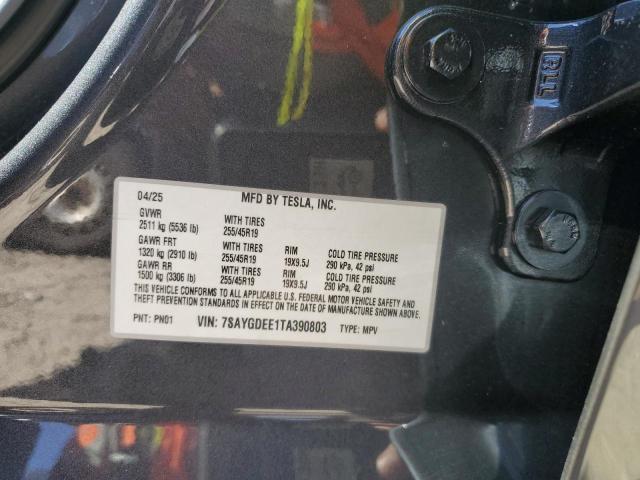 7SAYGDEE1TA390803 - 2026 TESLA MODEL Y GRAY photo 13