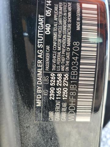 WDDHF8JB1EB034708 - 2014 MERCEDES-BENZ E 350 4MATIC BLACK photo 12