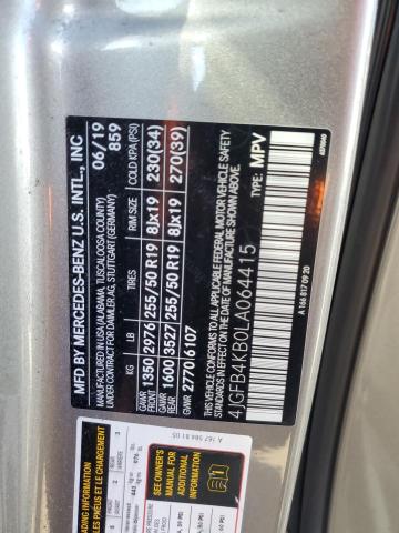 4JGFB4KB0LA064415 - 2020 MERCEDES-BENZ GLE 350 4MATIC TAN photo 13