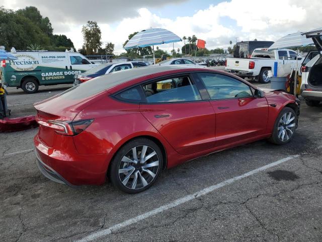 5YJ3E1EA3RF734927 - 2024 TESLA MODEL 3 Rojo foto 3
