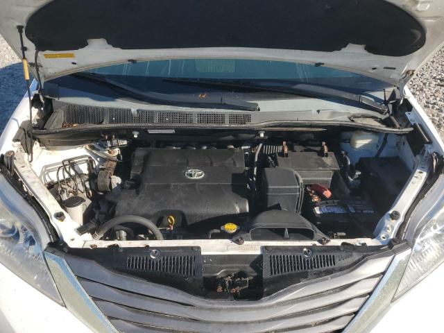 5TDYK3DC7BS019857 - 2011 TOYOTA SIENNA XLE თეთრი ფოტო 12