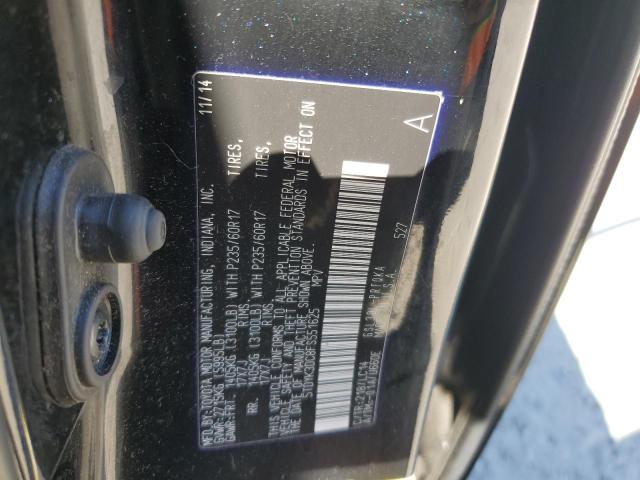 5TDYK3DC8FS551625 - 2015 TOYOTA SIENNA XLE Qara foto 14