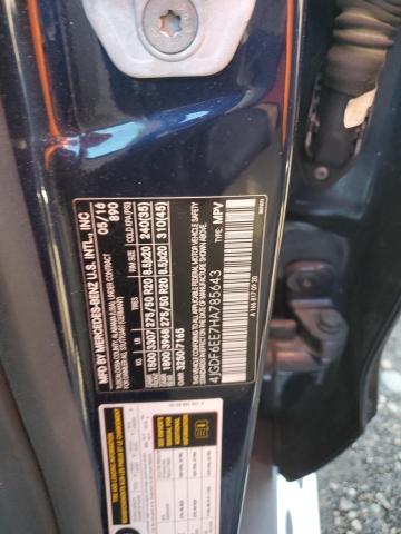 4JGDF6EE7HA785643 - 2017 MERCEDES-BENZ GLS 450 4MATIC BLUE photo 13