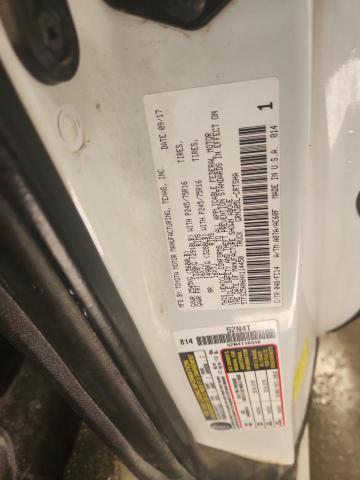 5TFSZ5AN6HX114450 - 2017 TOYOTA TACOMA ACCESS CAB Սպիտակ լուսանկար 12