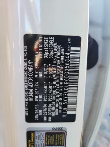 5XYZUDLB0DG056844 - 2013 HYUNDAI SANTA FE S თეთრი ფოტო 12