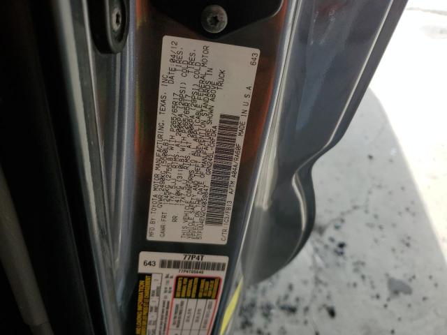 5TFUU4EN2CX039847 - 2012 TOYOTA TACOMA Grafit foto 12