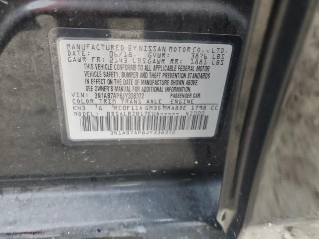 3N1AB7AP8JY338372 - 2018 NISSAN SENTRA S Qara foto 13