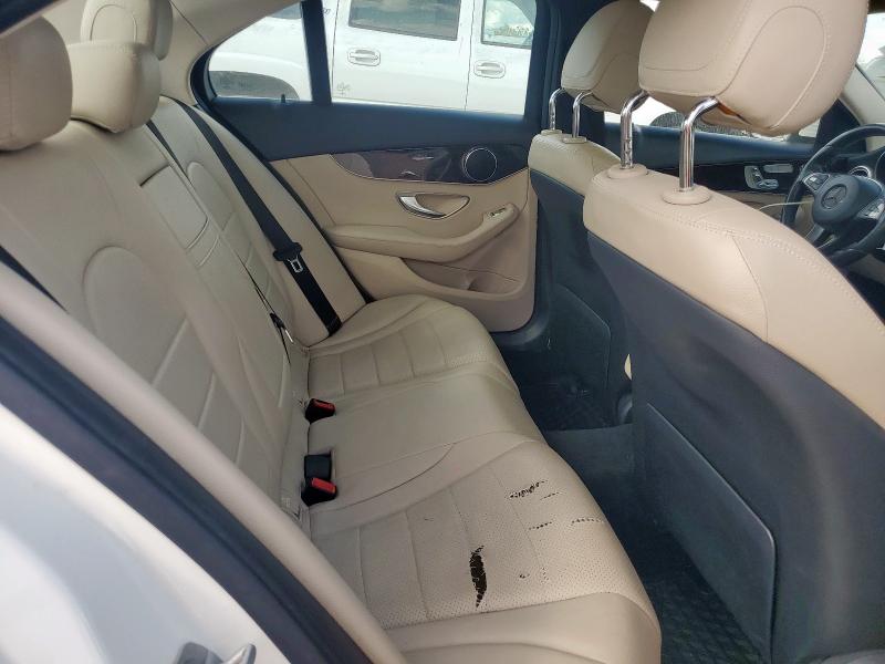 55SWF4KB4GU154395 - 2016 MERCEDES-BENZ C 300 4MATIC WHITE photo 10