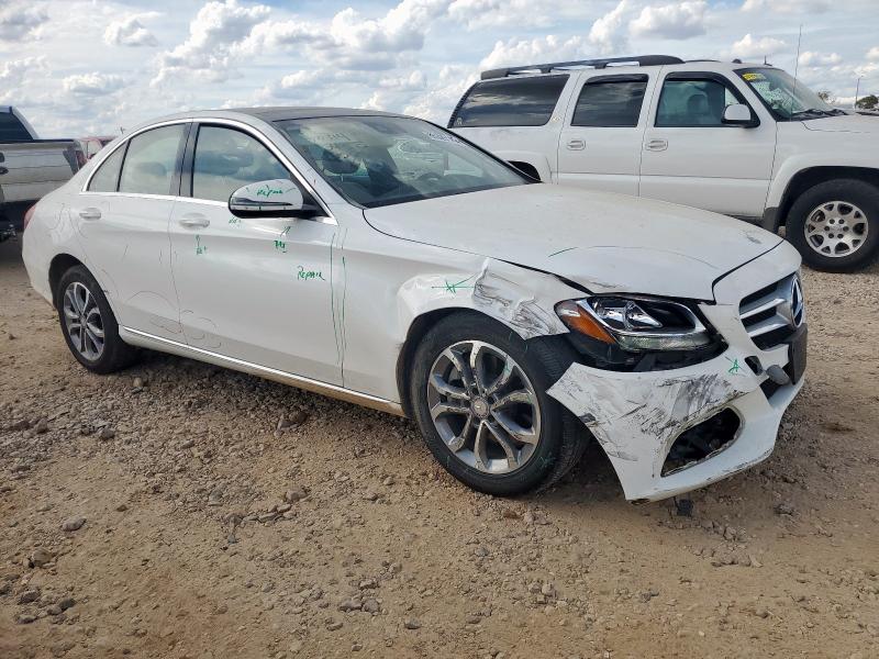 55SWF4KB4GU154395 - 2016 MERCEDES-BENZ C 300 4MATIC WHITE photo 4