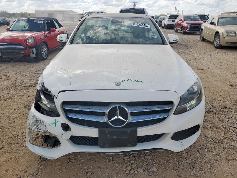 55SWF4KB4GU154395 - 2016 MERCEDES-BENZ C 300 4MATIC WHITE photo 5